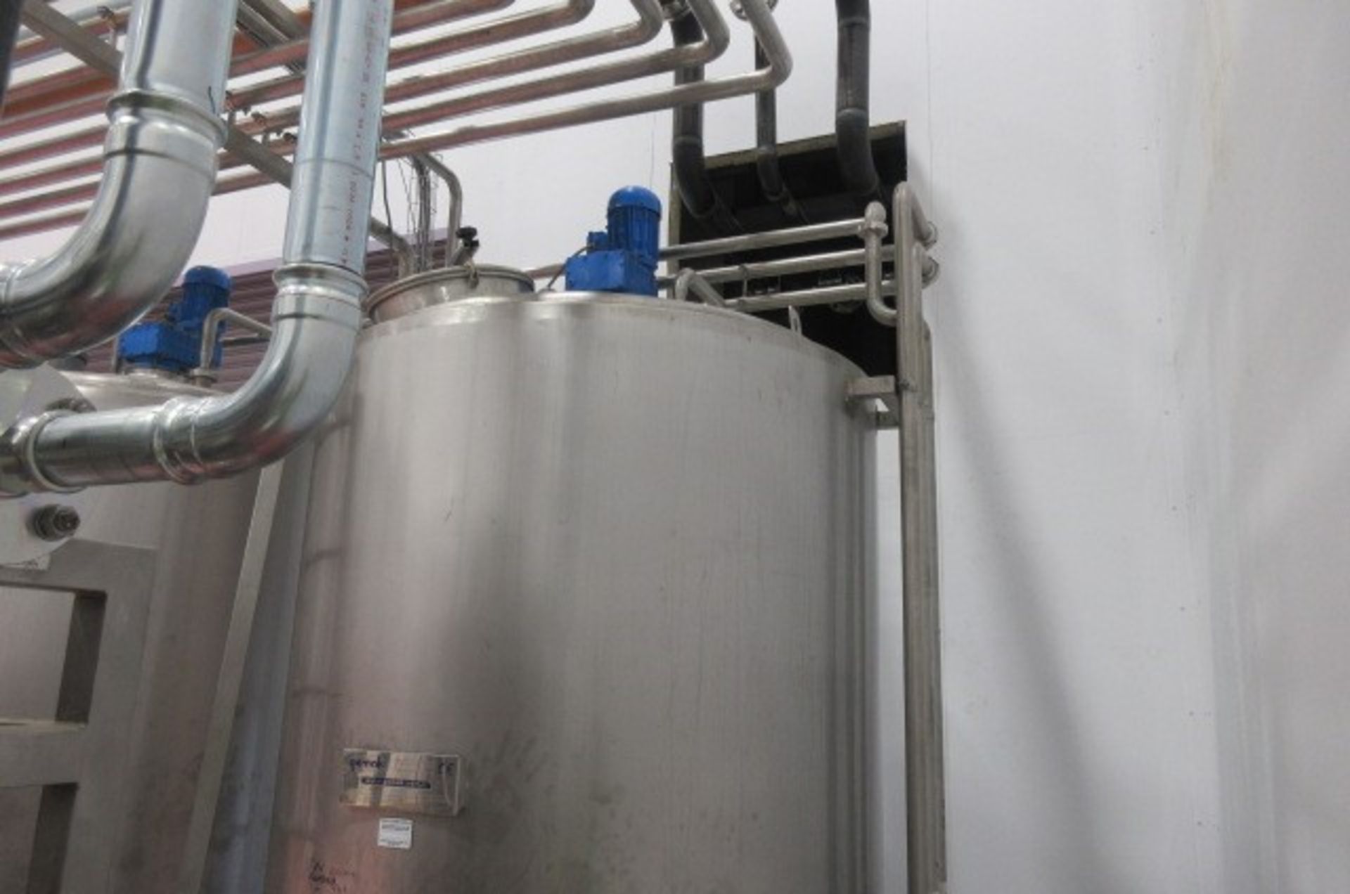 Gemak s/s jacketed & agitated cream aging tank 2,000 litres (2011) - Image 2 of 3