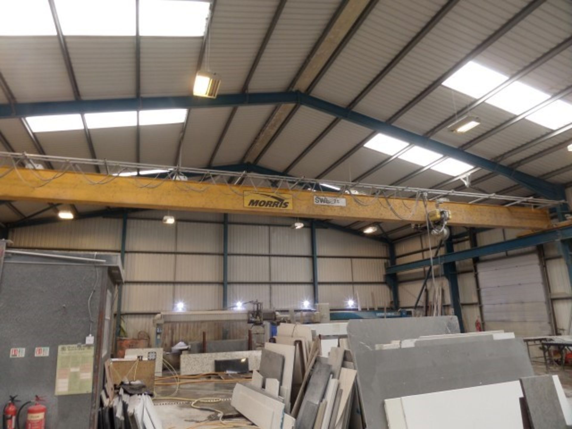 Morris single girder overhead travelling crane