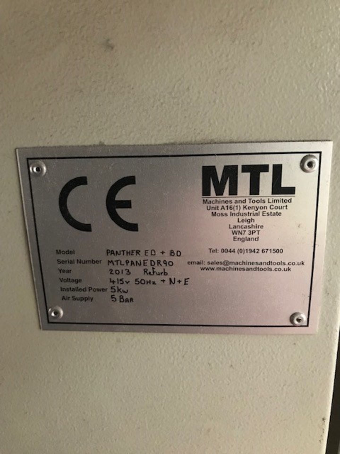 MTL (Machines & Tools Limited) Panther ED + BD cutting table - Image 2 of 22