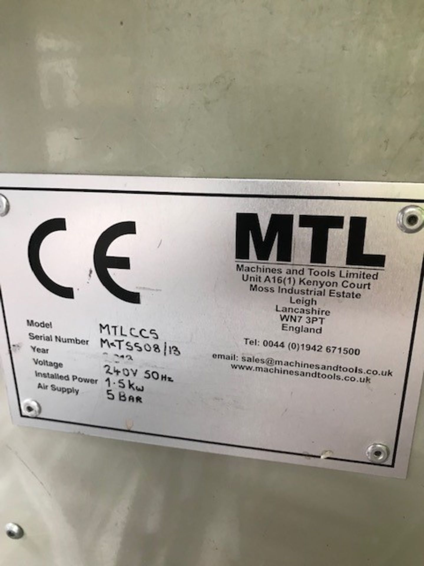 MTL (Machines & Tools Limited) model MTLCCS saw - Image 2 of 11