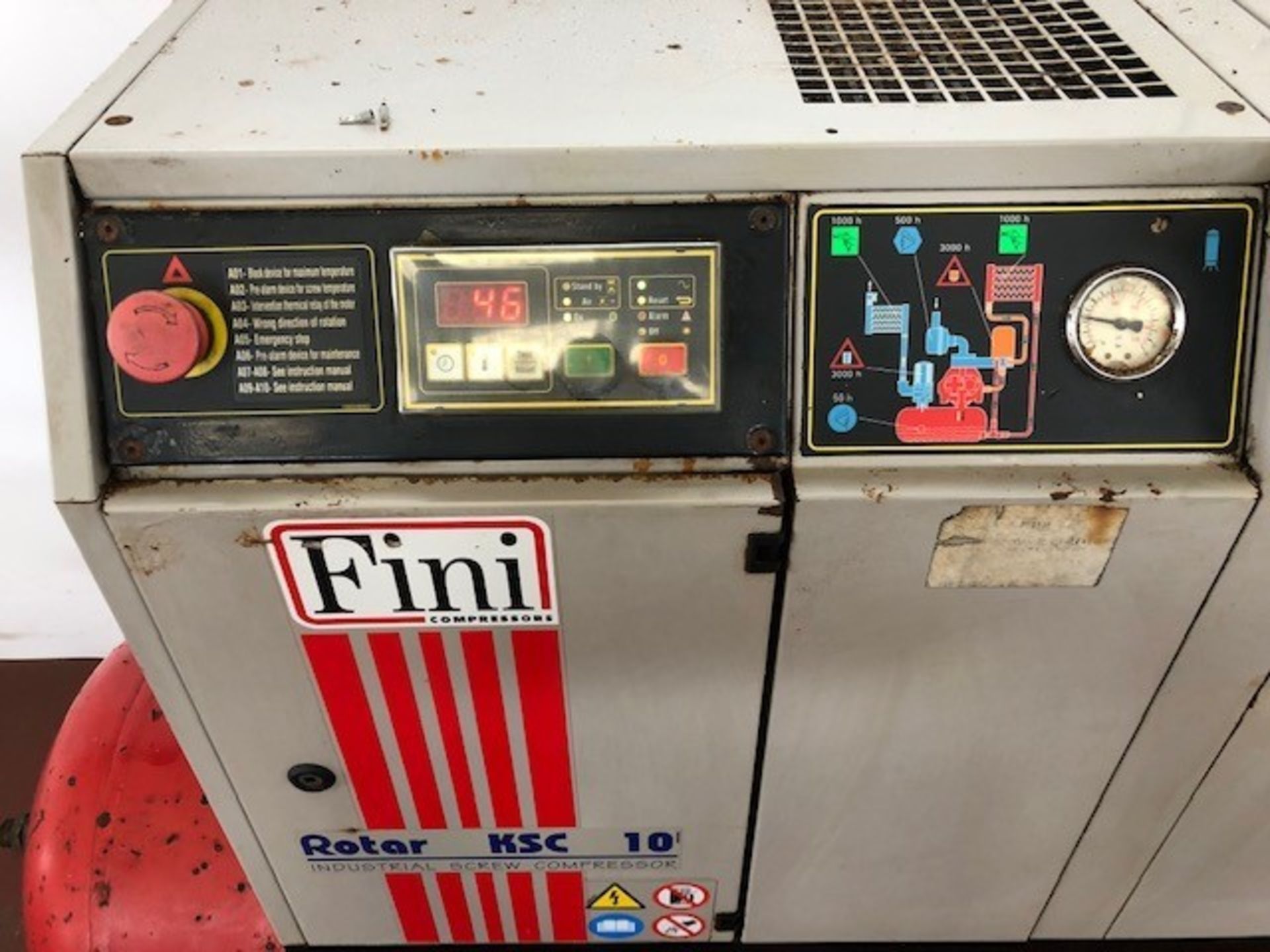 FINI Compressors Rotar KSC10 receiver mounted air compressor - Image 2 of 5