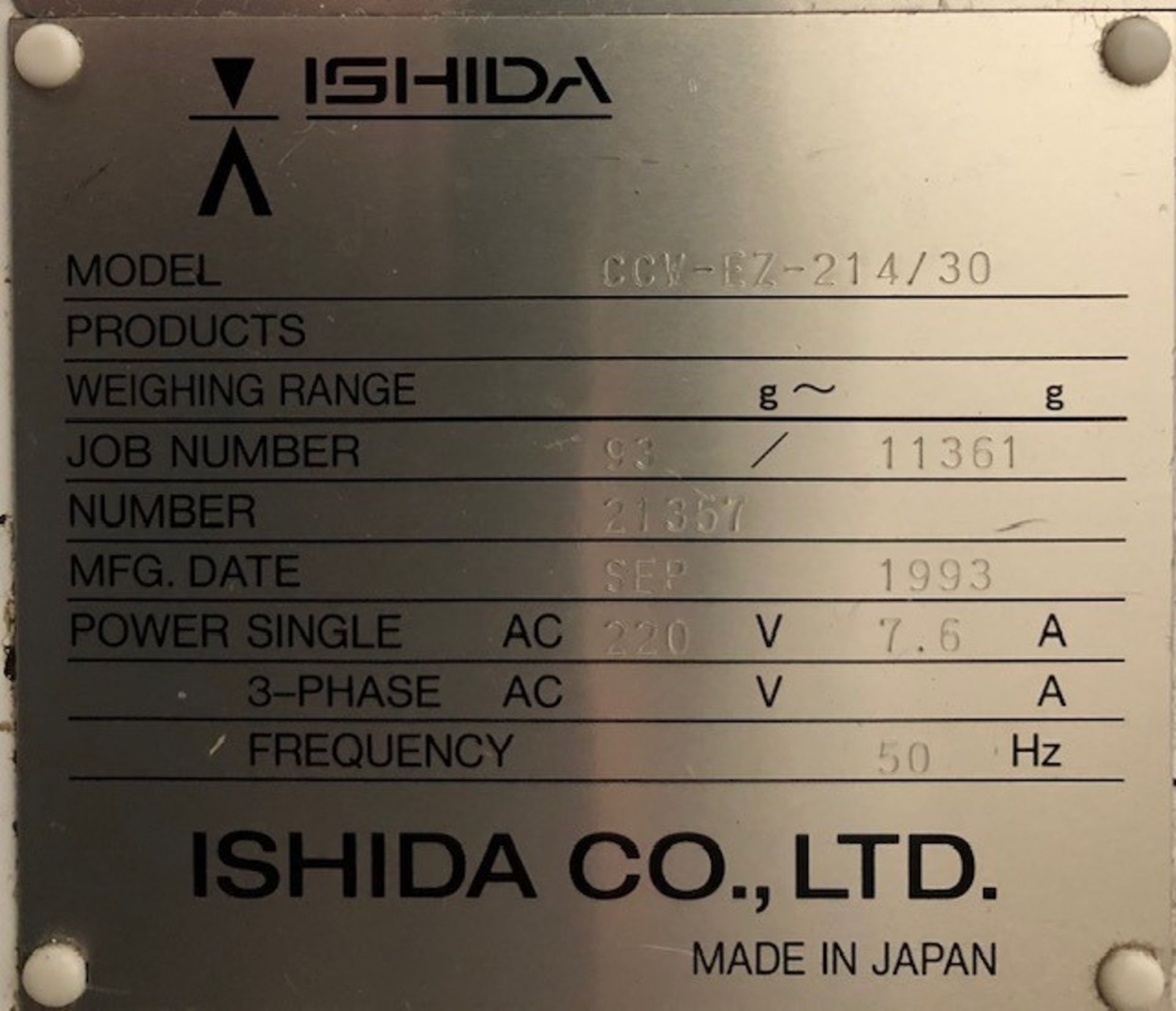 Ishida CCW-EZ-214/3014-head multihead weigher - Image 7 of 10