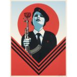 Shepard Fairey (American b.1970), 'Peace Guard 2', 2016