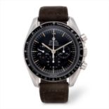 Omega - a 1970s stainless steel Speedmaster Professional chronograph manual wind wrist watch.