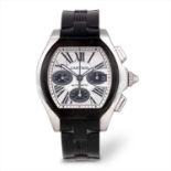 Cartier - a stainless steel Roadster chronograph wrist watch.