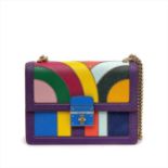 Dolce & Gabbana - a multi-coloured leather Rosalia handbag.