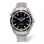 Omega - a stainless steel Seamaster Professional Planet Ocean Co-Axial automatic bracelet watch.
