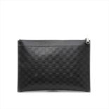 Louis Vuitton - an onyx Damier Infini leather pochette.
