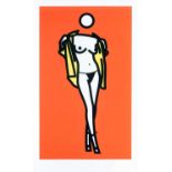 Julian Opie (British b.1958), 'Woman Taking Off Man's Shirt. 5', 2003