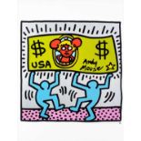 Keith Haring (American 1958-1990), ‘Andy Mouse’, 1986