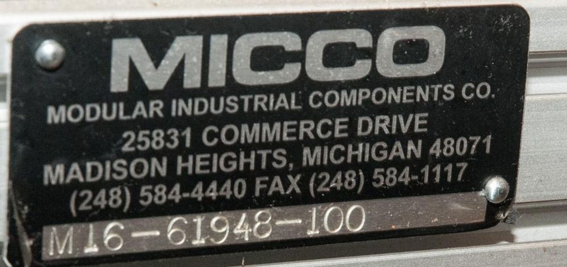 Torsion Bar Rater MICCO M16-61948-100 w/Allen Bradley Panelview Plus 1000, Overall Bed Length approx - Image 4 of 10