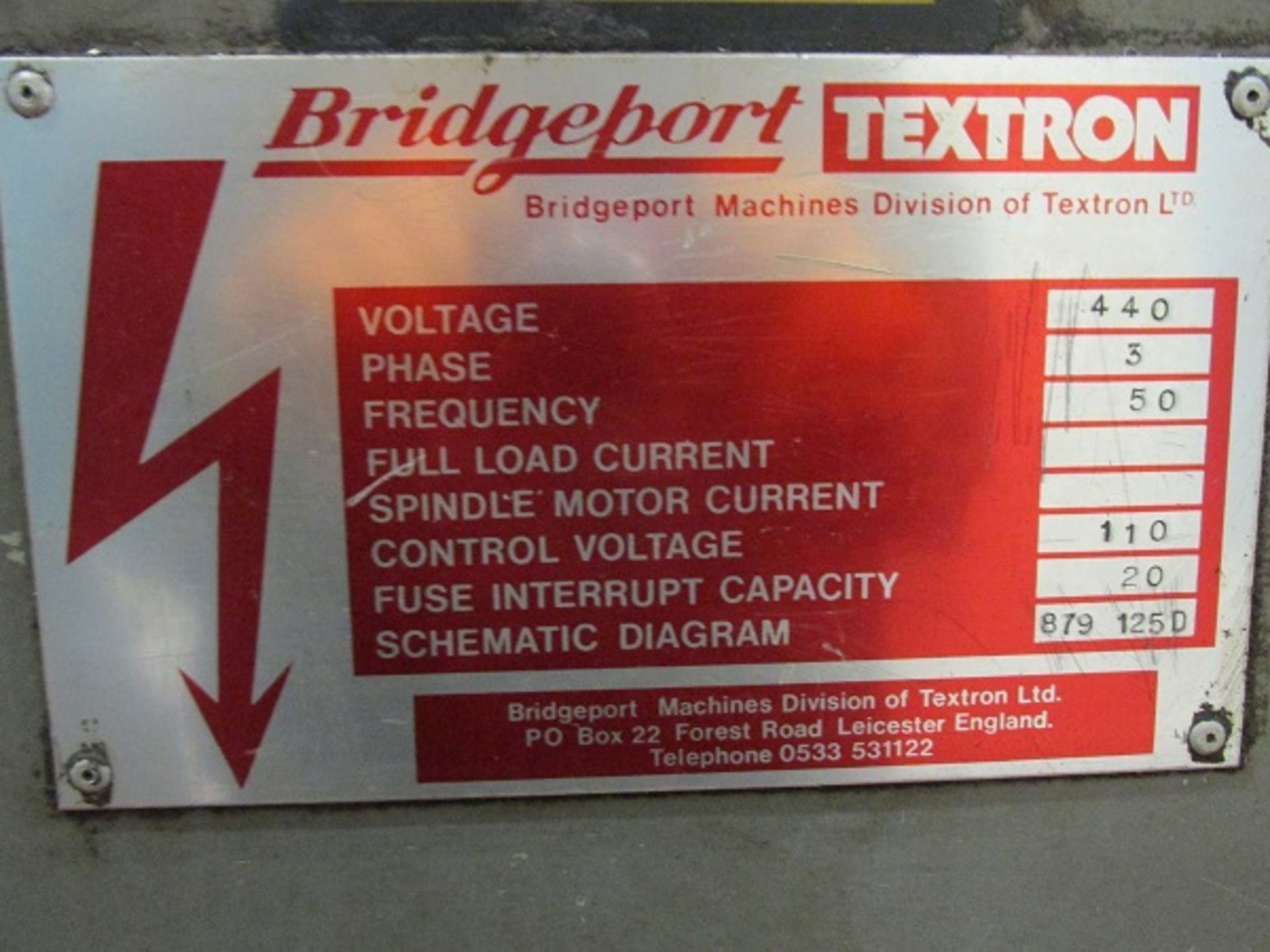 Bridgeport Interact 1 CNC Milling Machine **Photographs to follow - Image 6 of 6