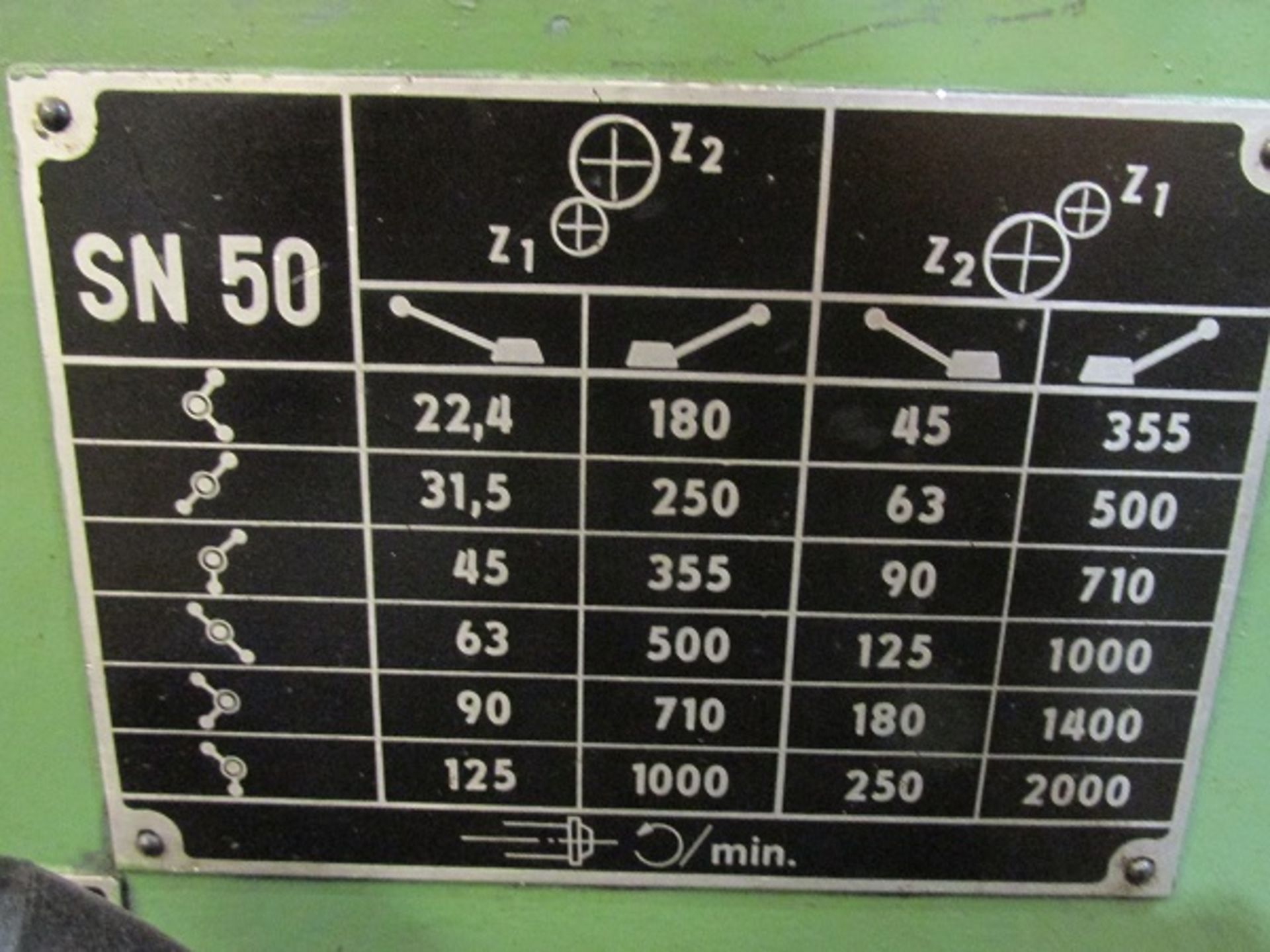 TOS SN 50 C Gap Bed Lathe - Image 7 of 9