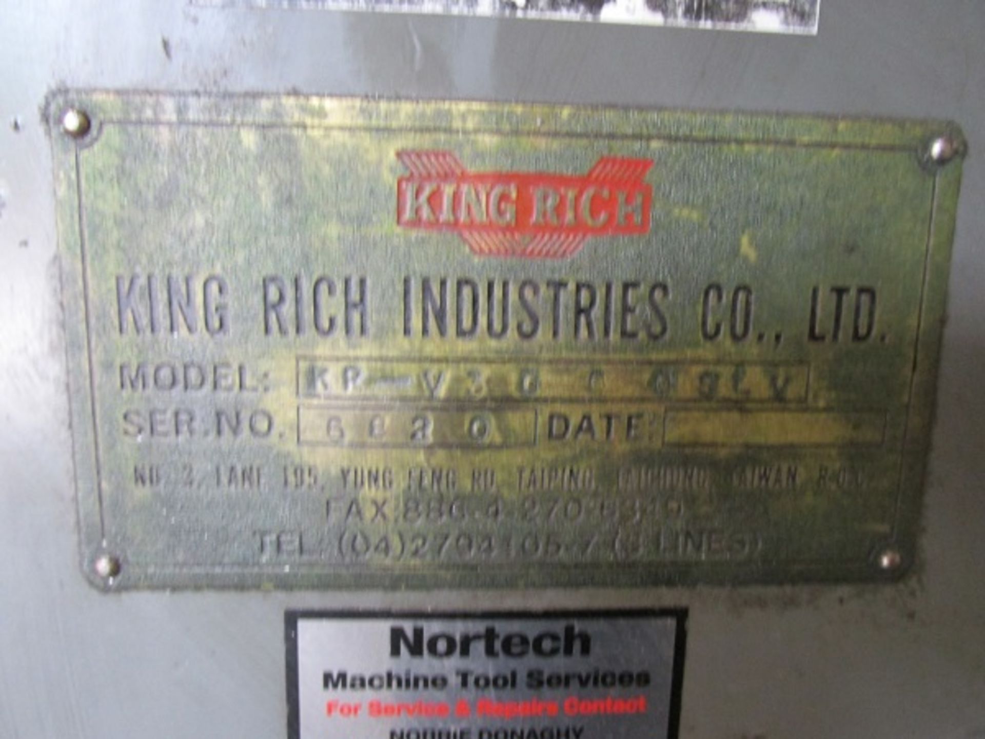XYZ KRV 3000 CNC Turret Milling Machine - Image 7 of 8