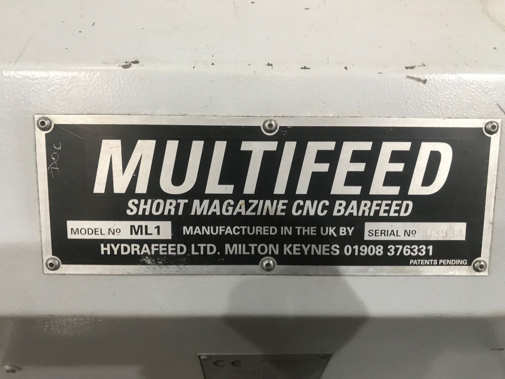 Multifeed ML1 Short Magazine CNC Bar Feed - Image 5 of 6