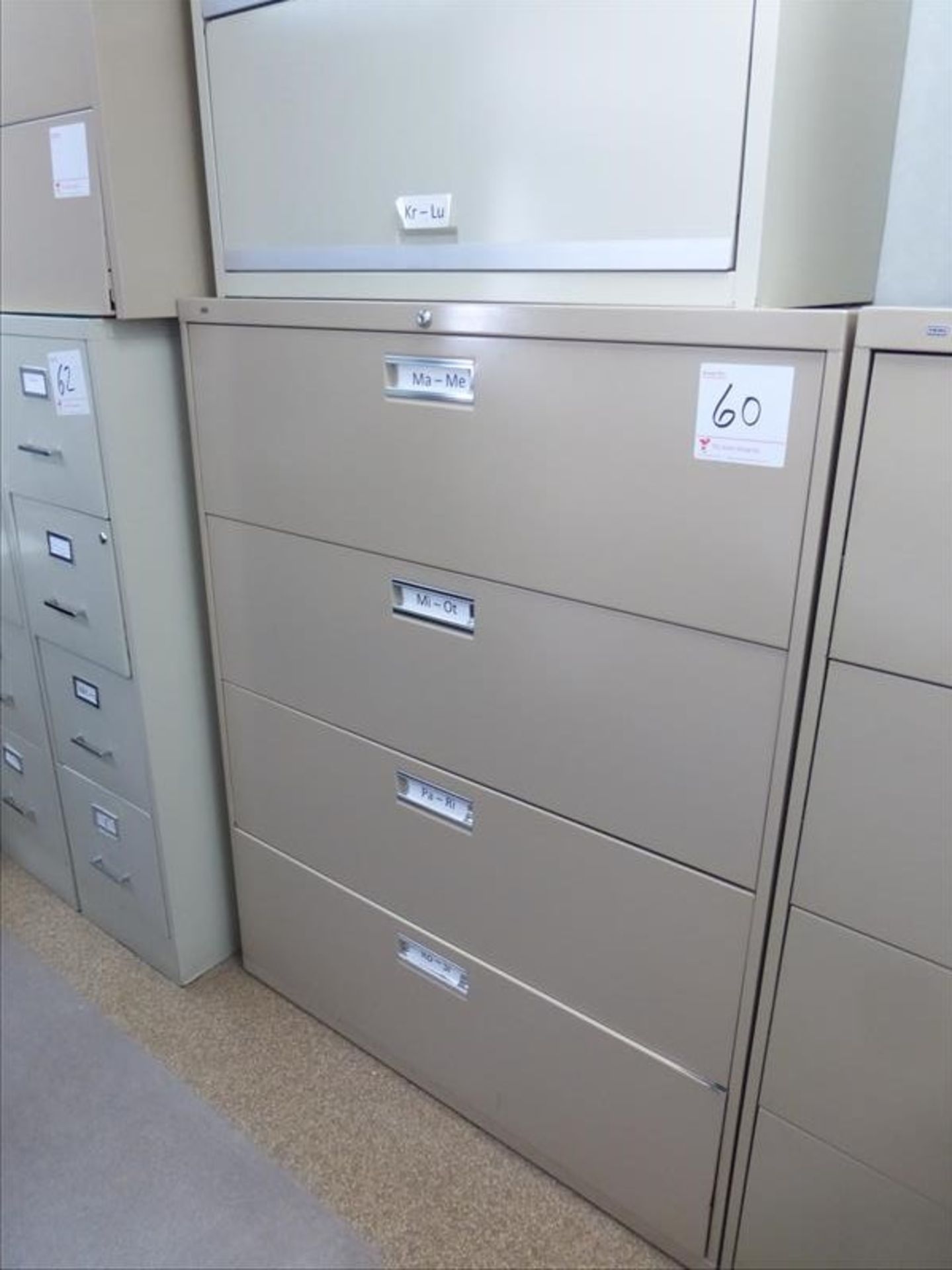 file cabinet. [Winner will be determined based on sum of bids on lots 1A to 73 vs bid on bulk lot