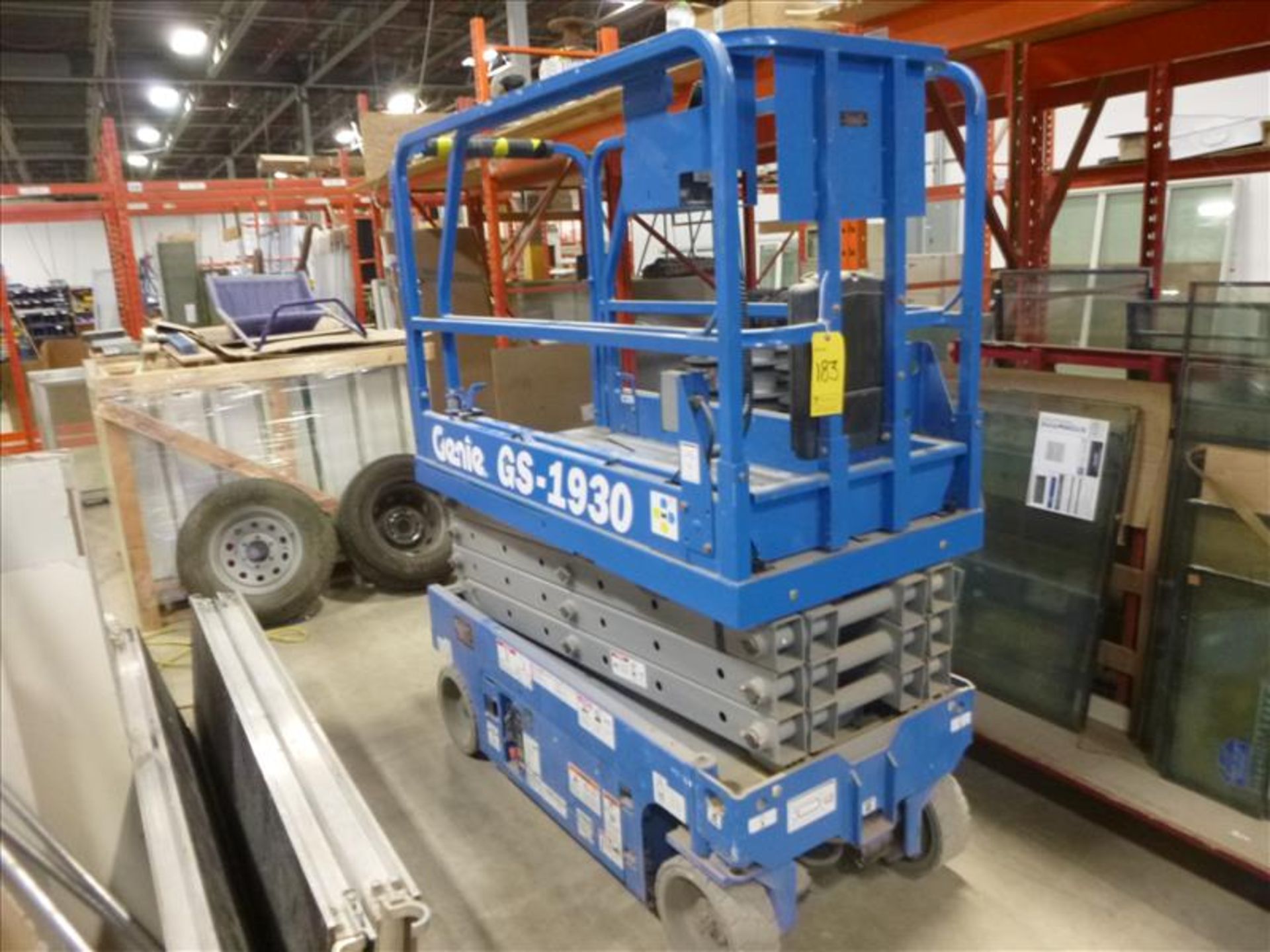 Genie scissor lift aerial work platform, mod. GS-1930, 500 lbs. cap., 19' max. lift, extendable - Image 3 of 3