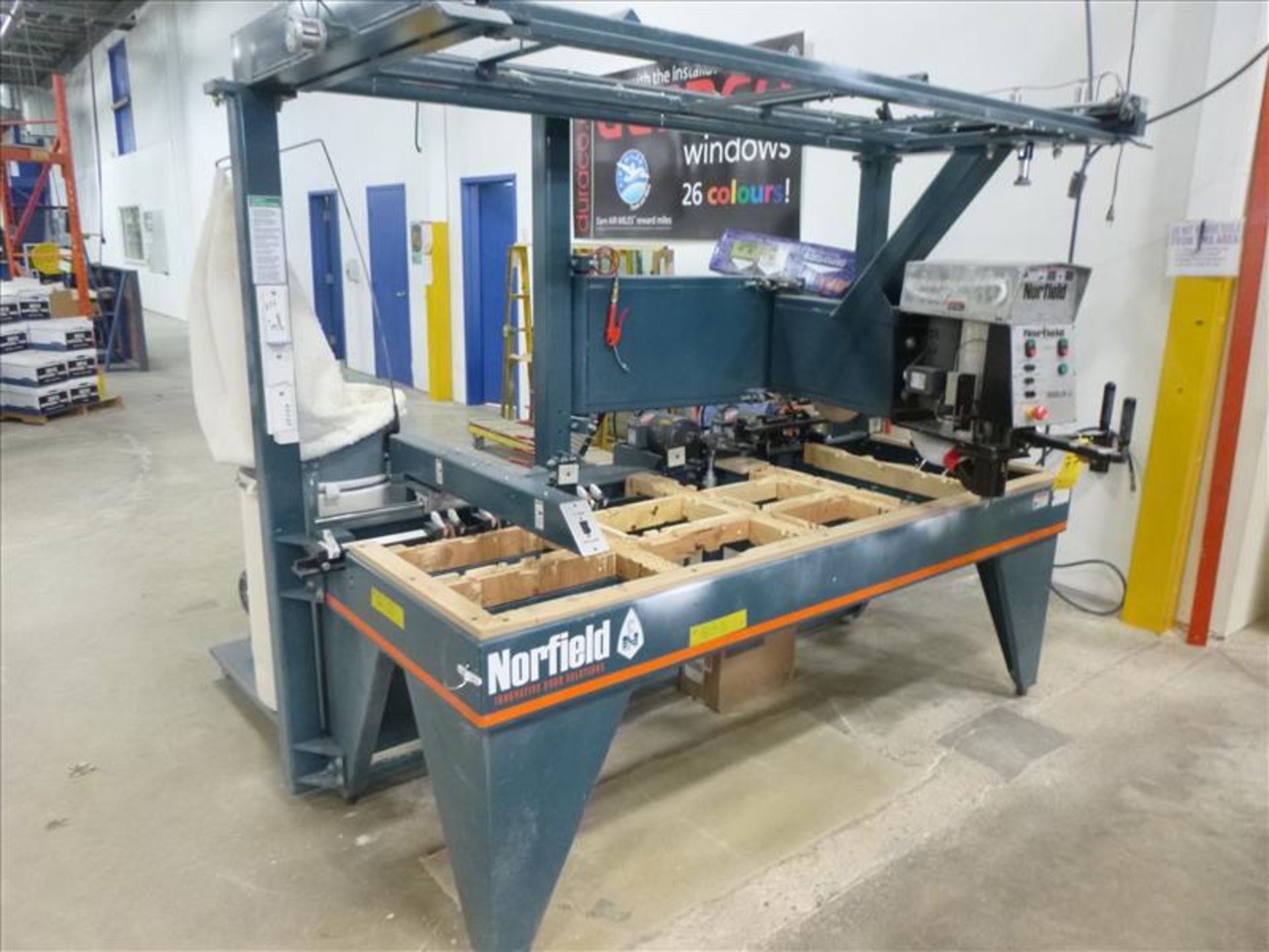 Norfield door lite cut-out machine, mod. 3800LR, ser. no. DL42020HT c/w overhead template, etc. ( - Image 2 of 4