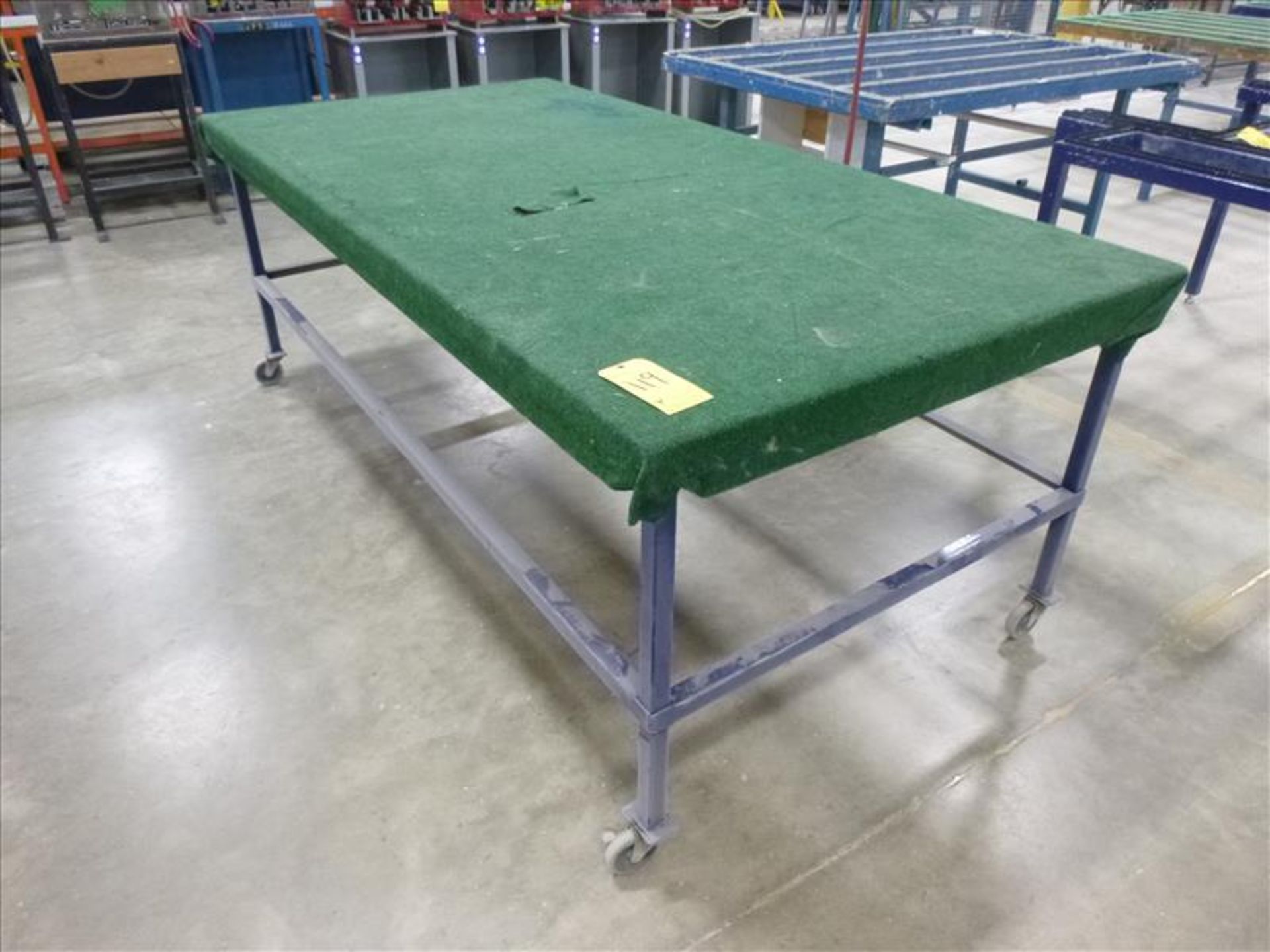 assembly table, 48" x 96" on casters