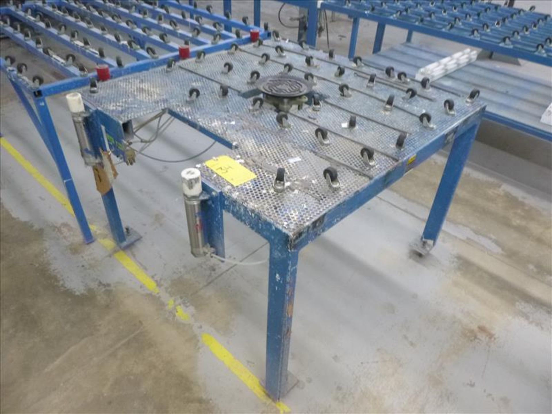 Besten 48" x 48" applicator table, mod. 62 Mast 48X48, ser. no. 62602-0306 (2006)