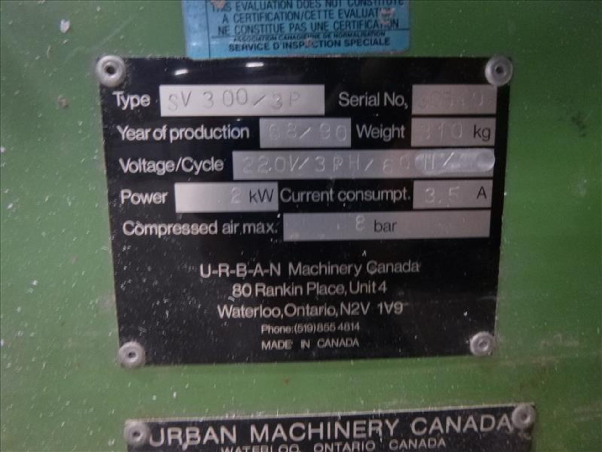 Urban corner cleaner, mod. SV-300/3P, ser. no. 30549 (ca. 1990) - Image 4 of 4