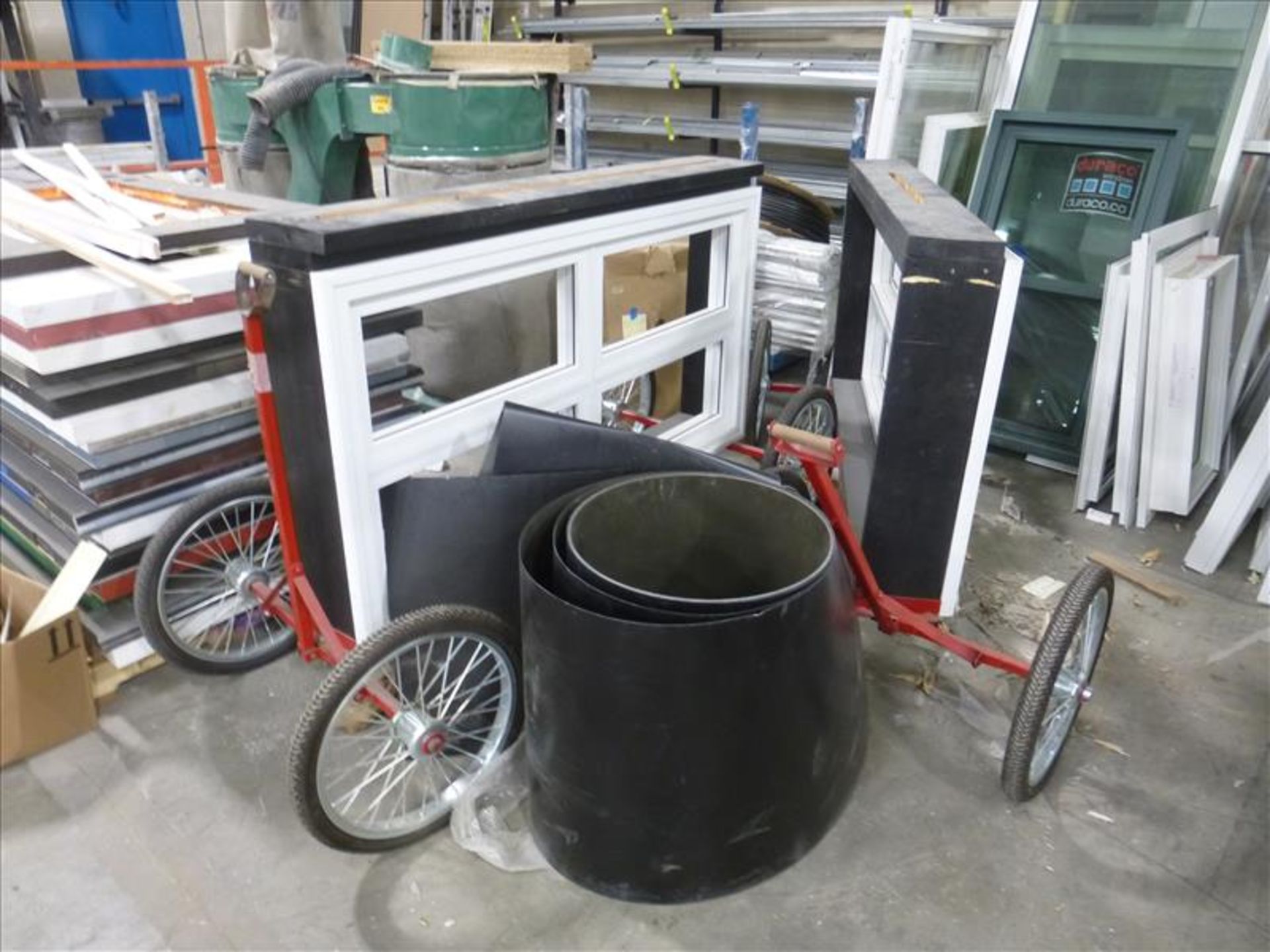 (2) window bike carts