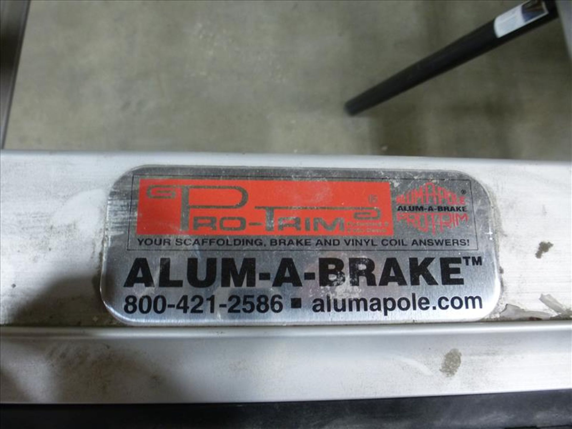 Pro-Trim Alum-A-Brake siding brake [Winner will be determined based on sum of bids on lots 46A - Image 2 of 2