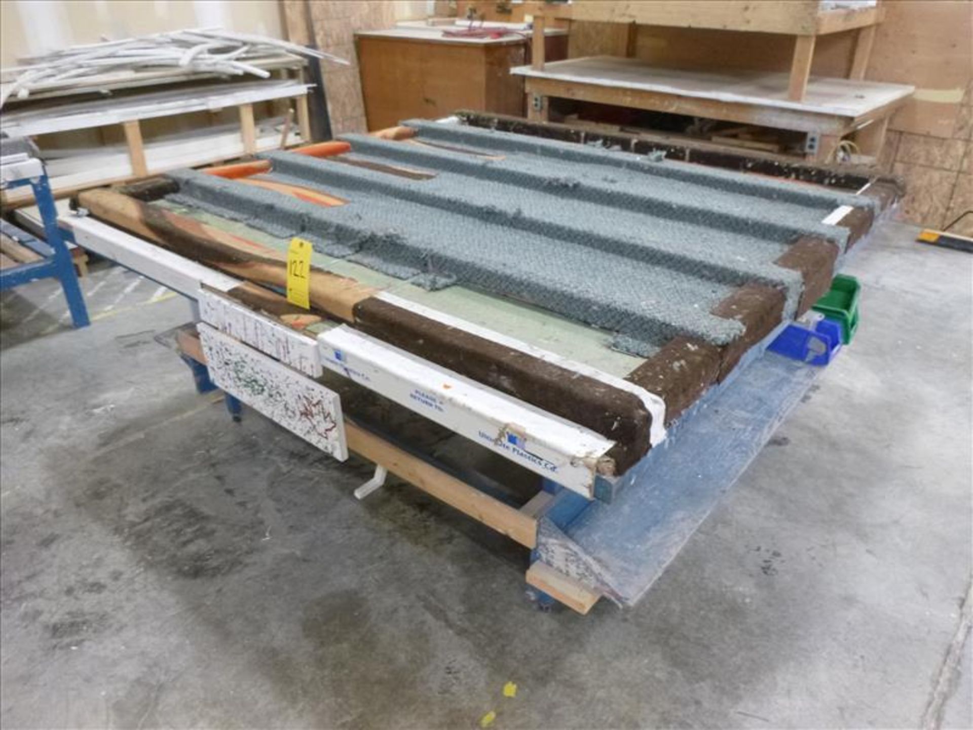 assembly table, 84" x 84"