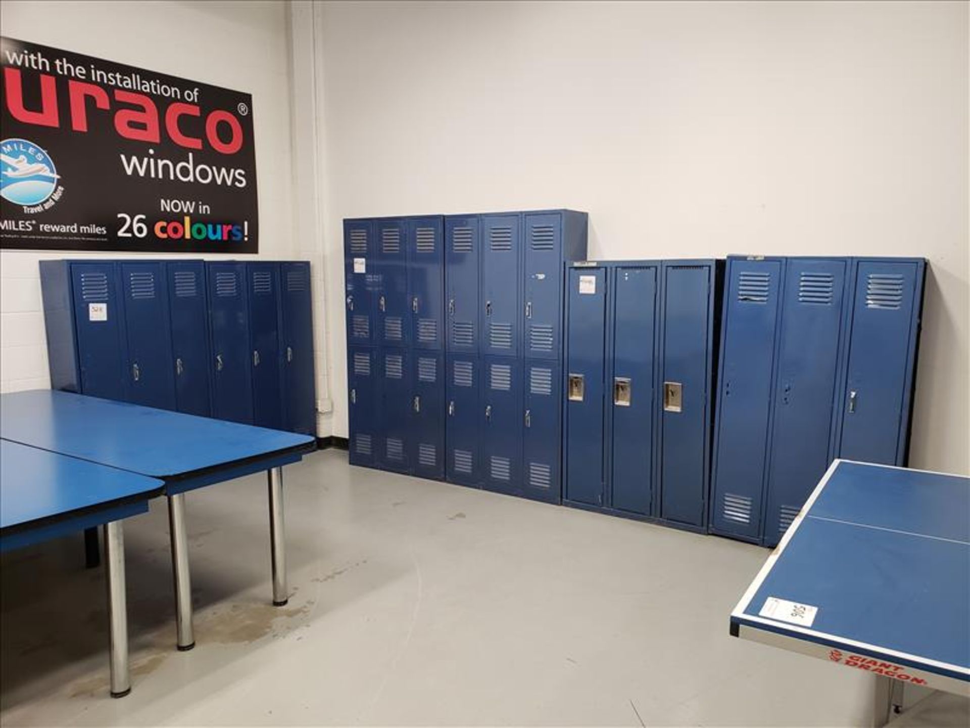 misc. lockers, approx. (50) full-door & (12) half-door