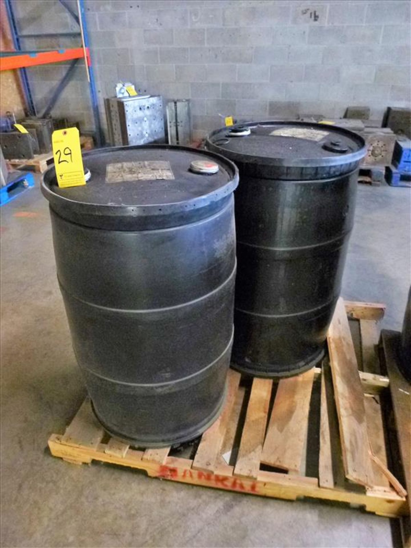 (2 drums) Esso NUTO H 46 Hydraulic Oil (marked as NEW/GOOD. Open drums)