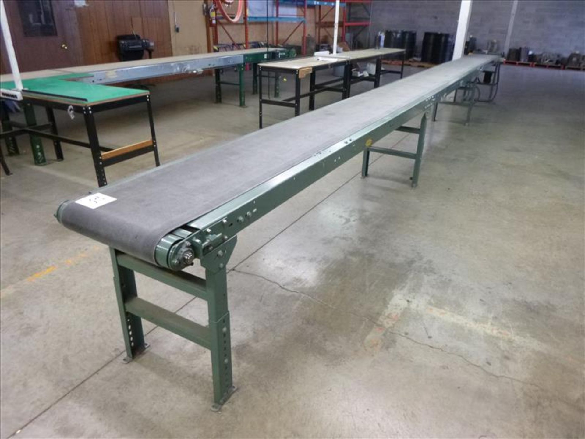 Hytrol 18 in. x 30’ Belt Conveyor Systems ser. no. 396806, 1/2 hp, VSD