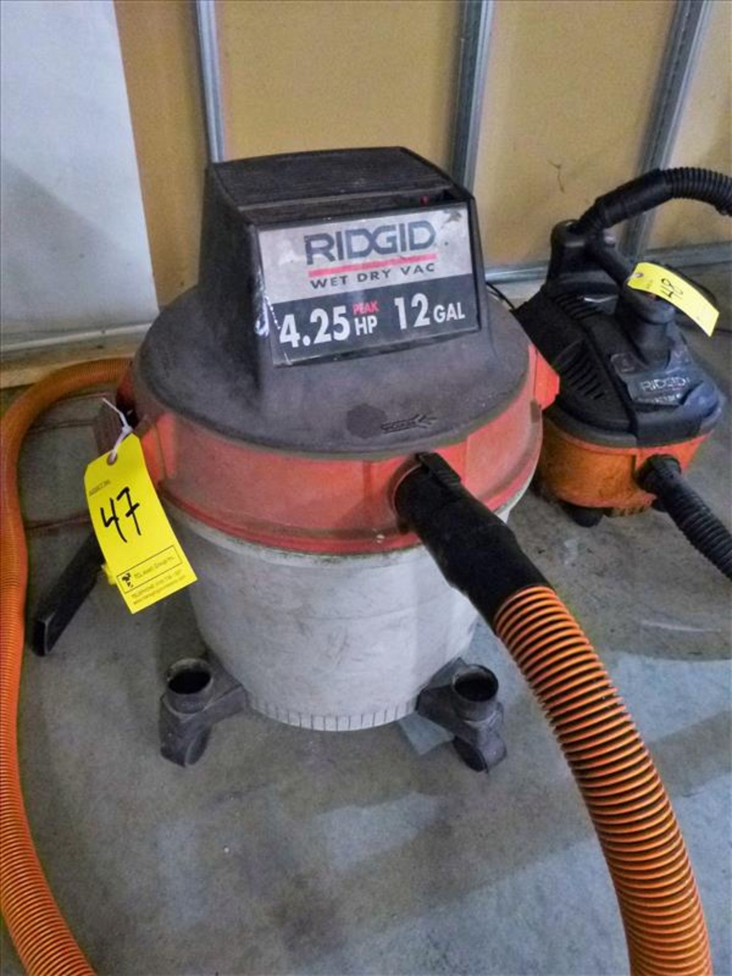 Ridgid Wet/Dry Vac, 4.25 hp, 12 gal.