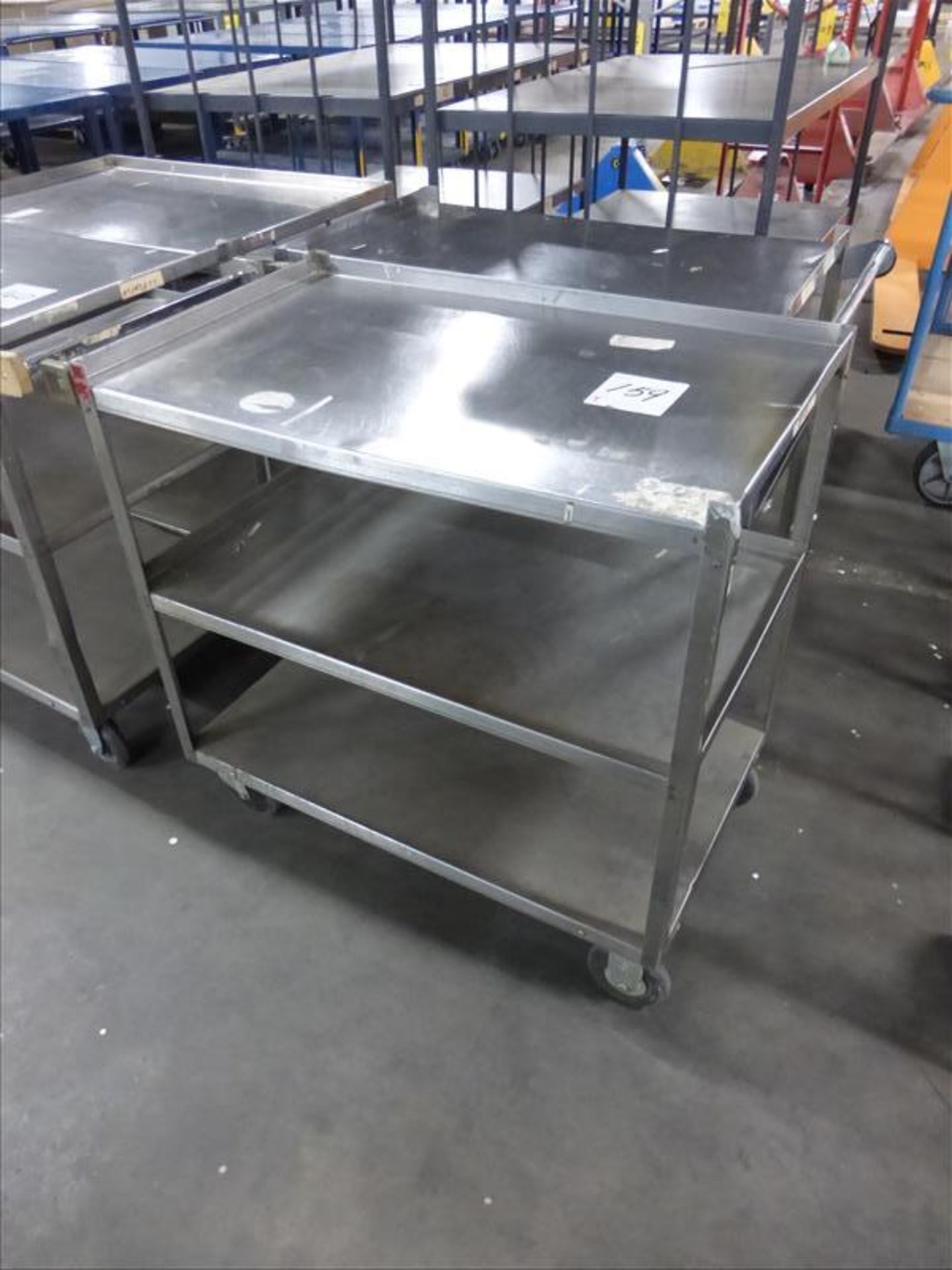 (2) S/S 4 Wheel Carts