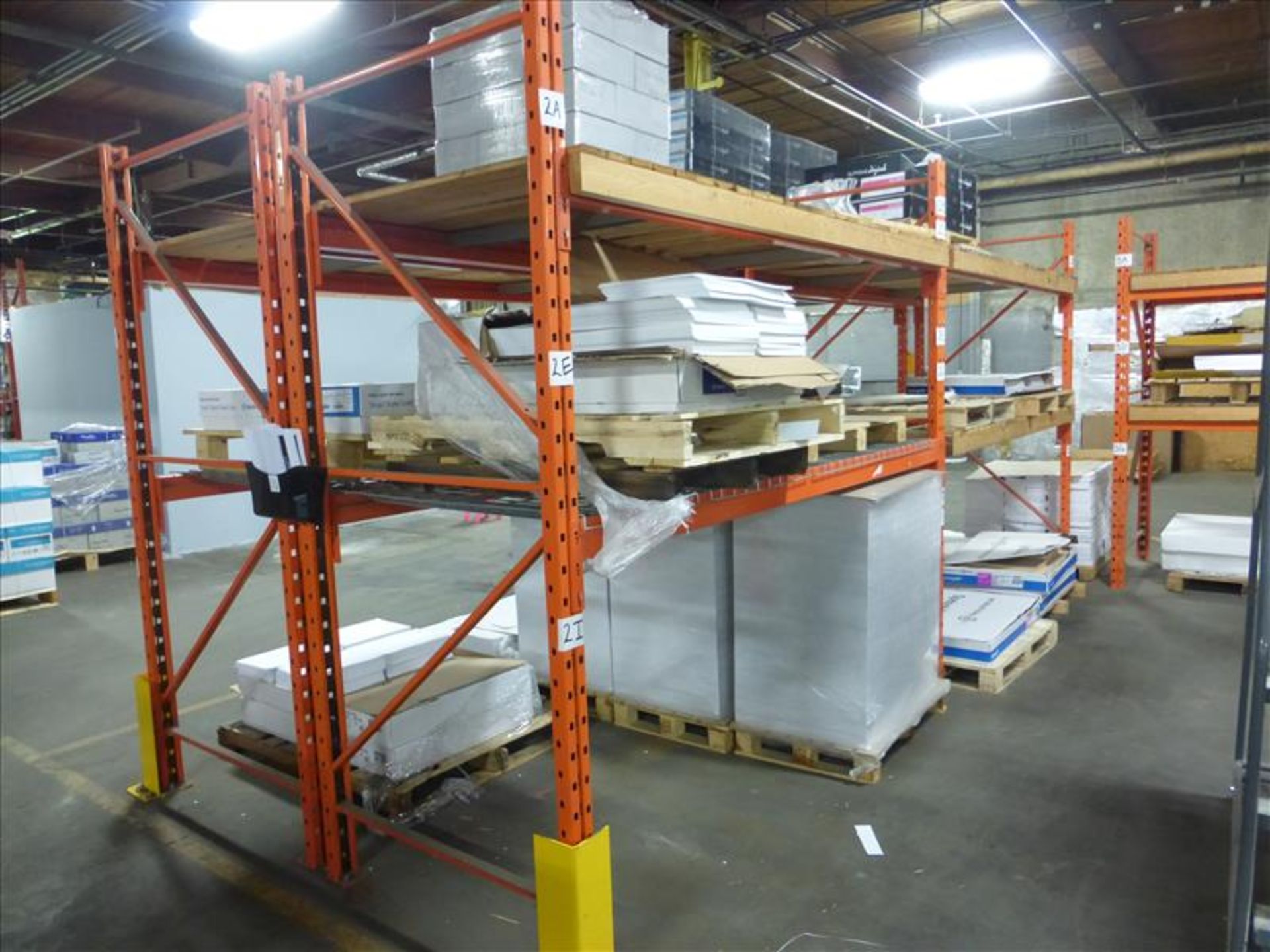 (7) Sections of Pallet Racking, (6) 42 in. x 8 ft. / (1) 42 in. x 12 ft.