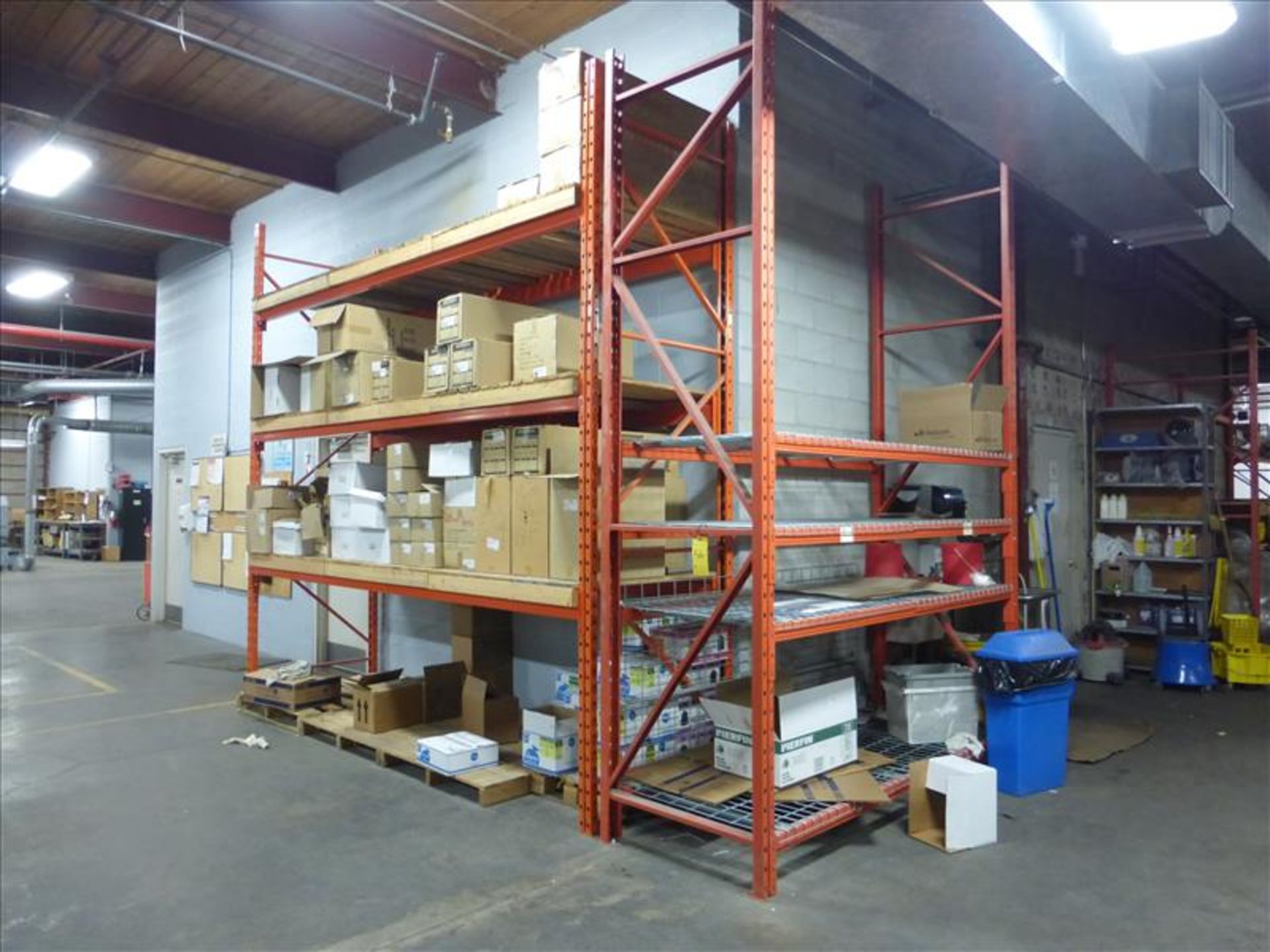 (4) Sections of Pallet Racking, (1) 42’’ x 12 ft. / (2) 3 ft. x 8 ft. (1) / 4 ft. x 8 ft.