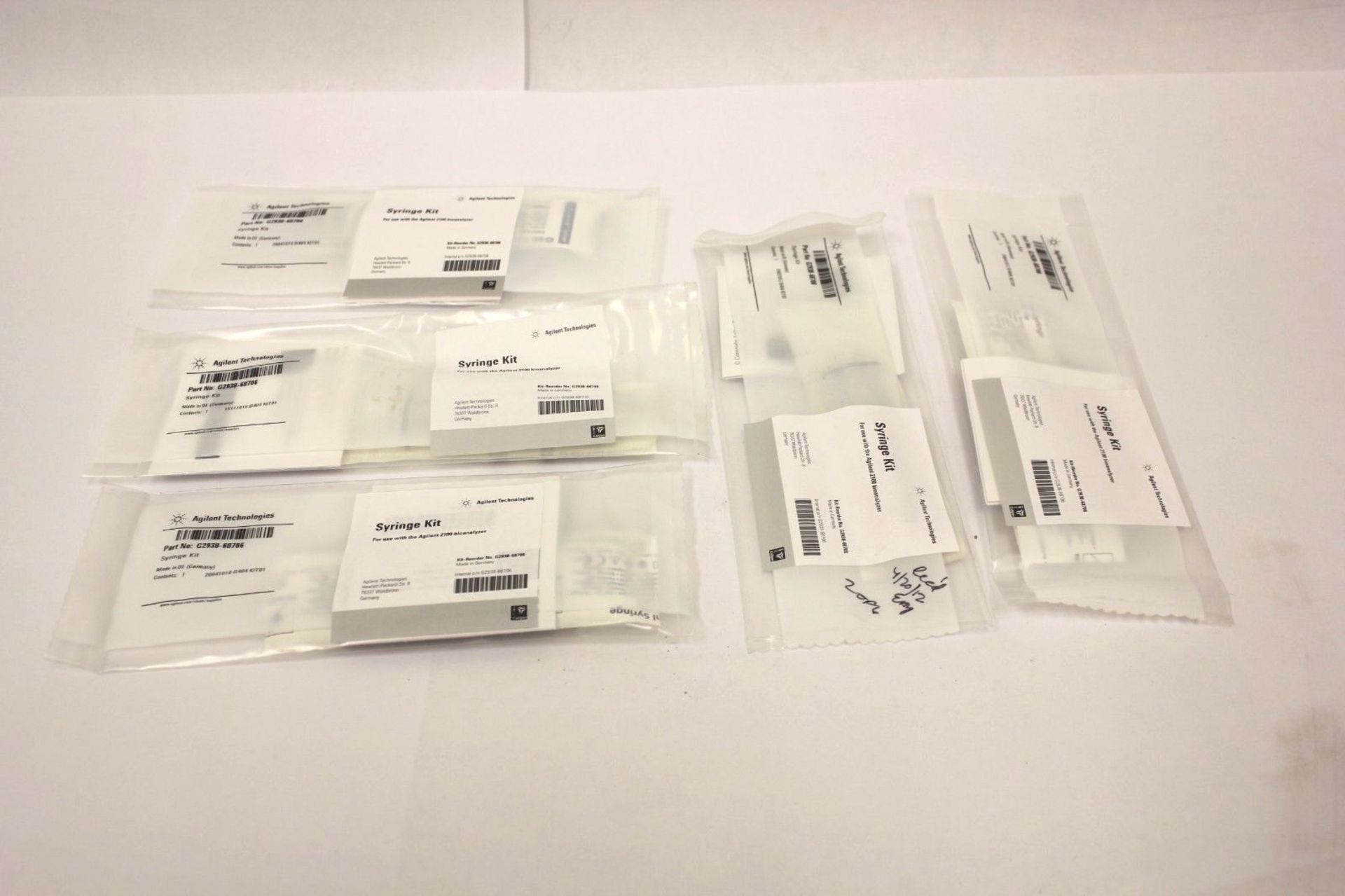 Lot 5 Agilent Syringe Kit G2938-68706 For 2100 Bioanalyzer