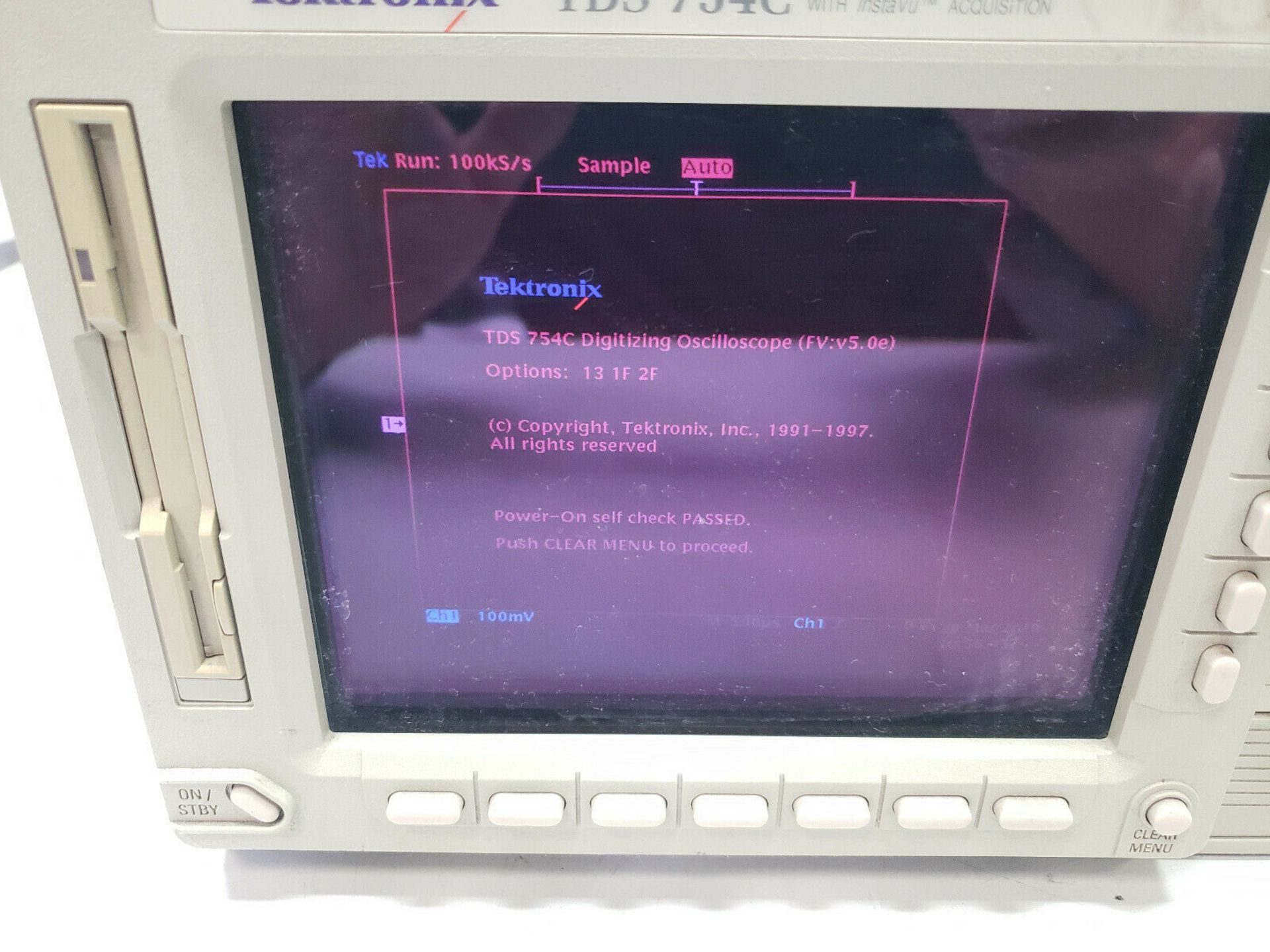 Tektronix TDS 754C Color Four Channel Digitizing Oscilloscope - Image 6 of 6