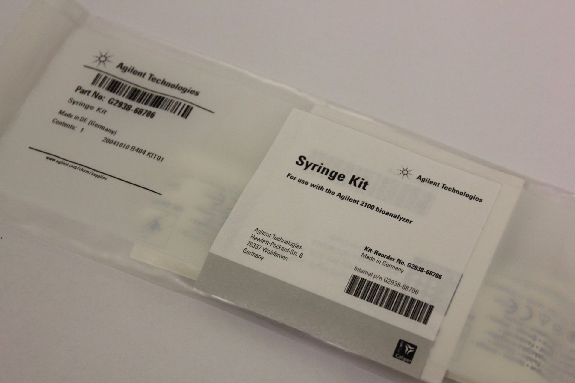 Lot 5 Agilent Syringe Kit G2938-68706 For 2100 Bioanalyzer - Image 3 of 3