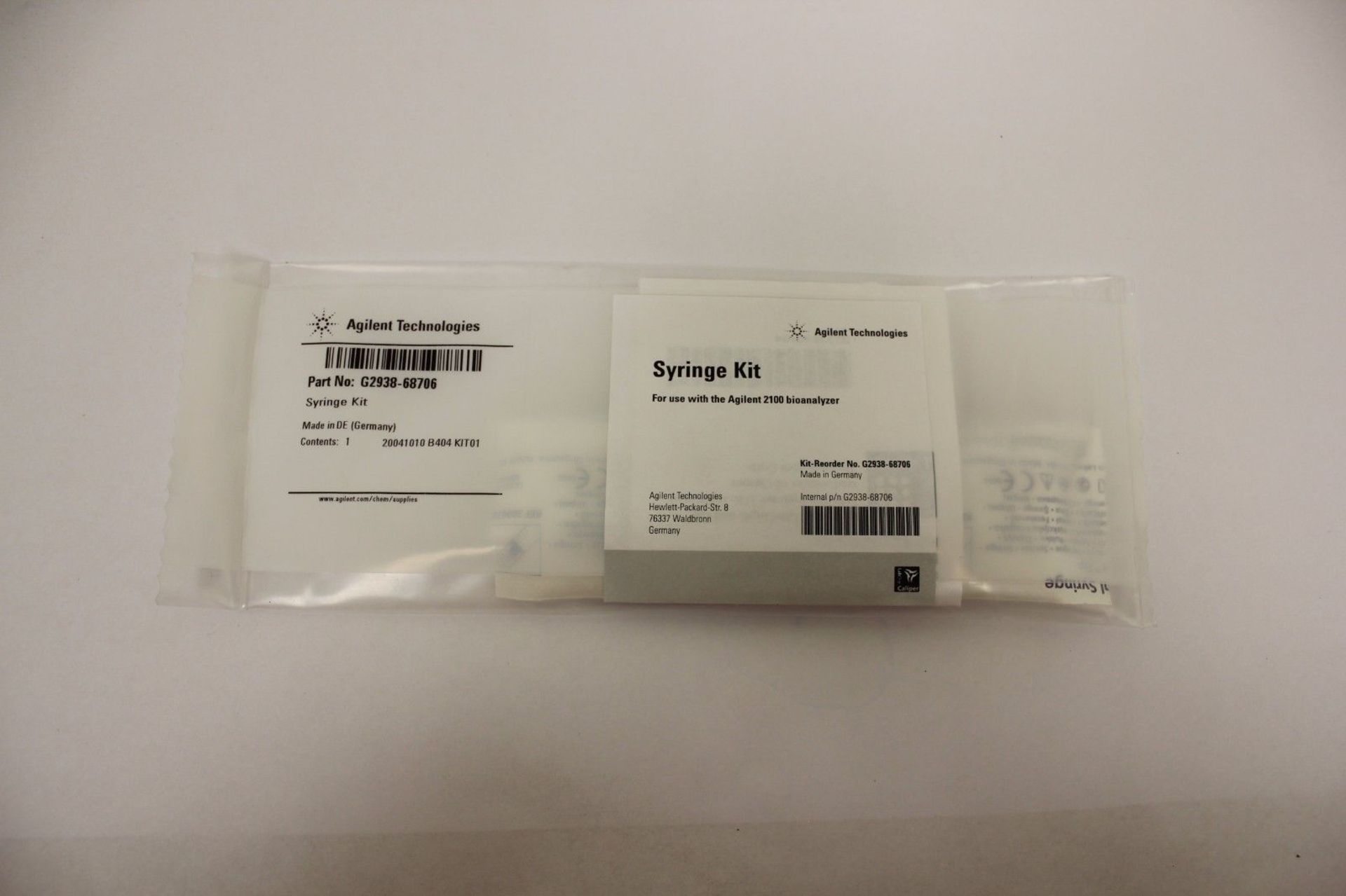 Lot 5 Agilent Syringe Kit G2938-68706 For 2100 Bioanalyzer - Image 2 of 3