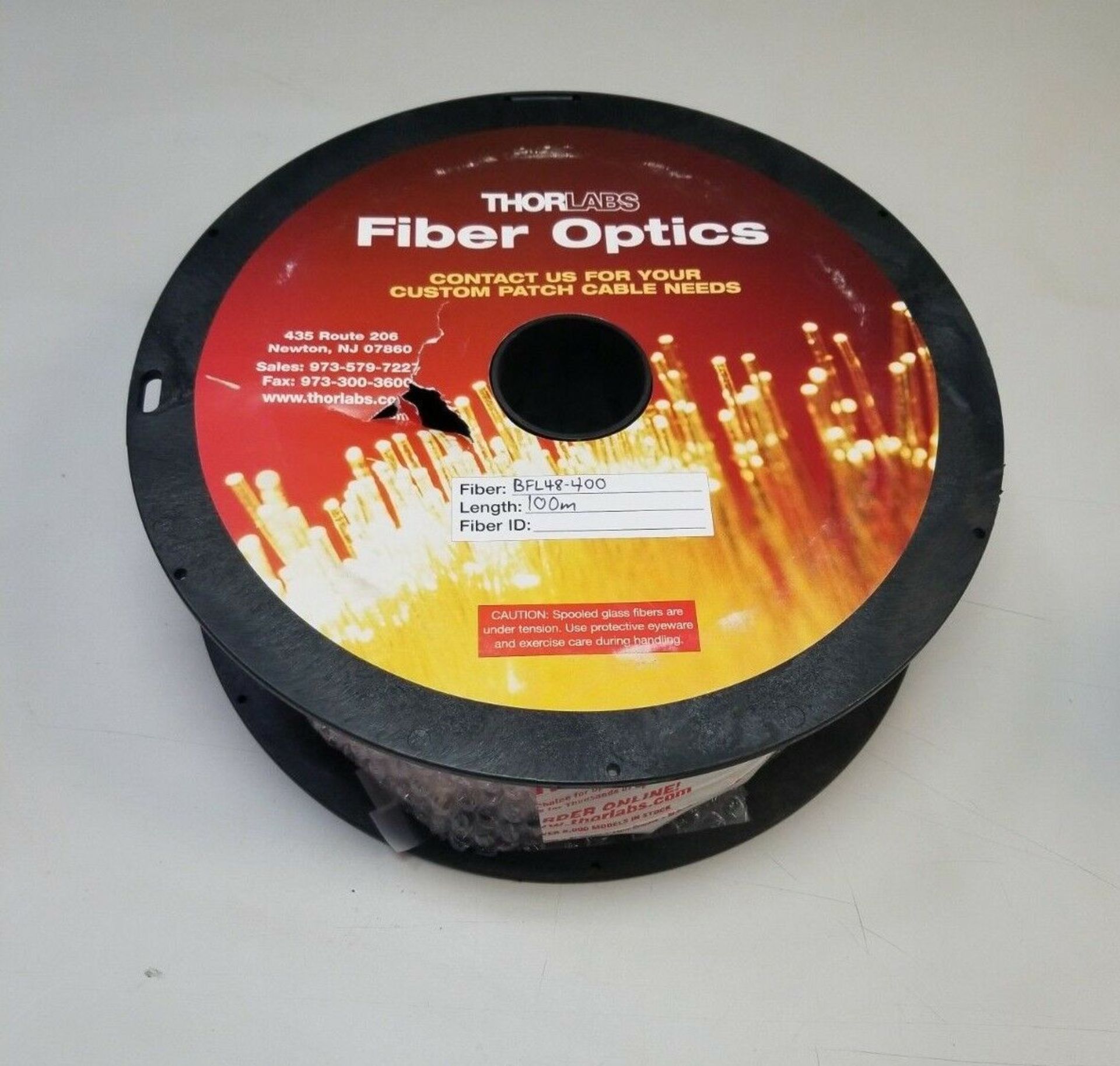 100m Reel of Thorlabs Multimode Fiber Optic Cable