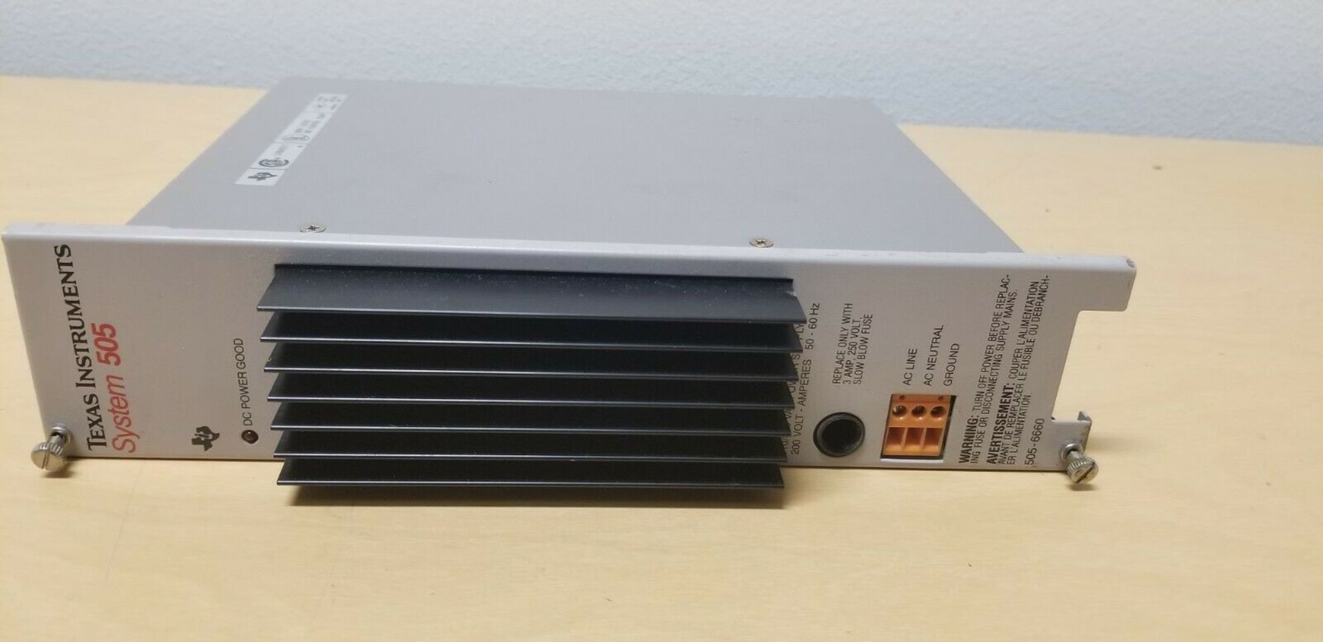 Texas Instruments/Siemens System 505 PLC Power Supply Module