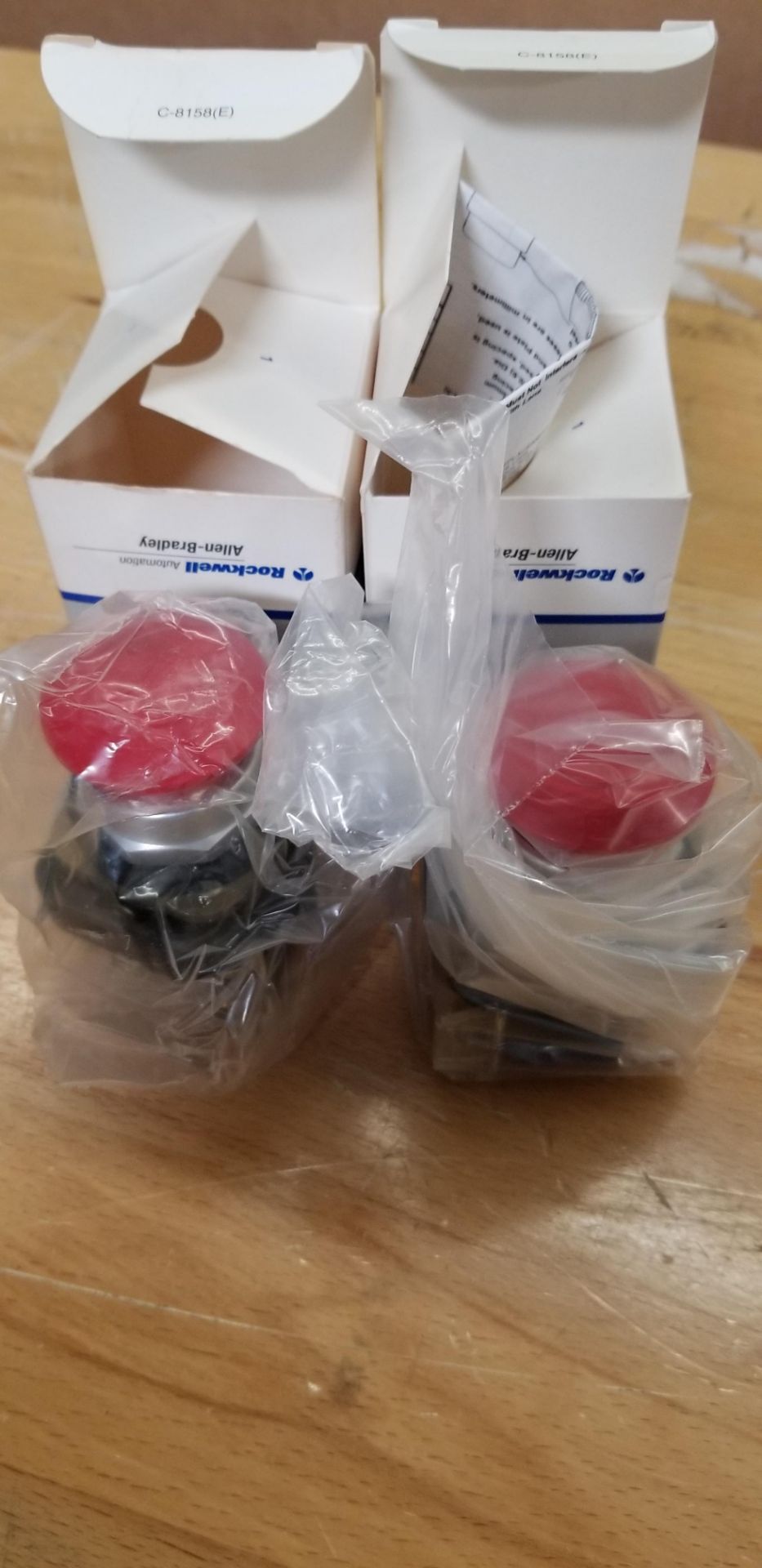 Lot of New Allen Bradley Red Cap Pushbutton - Image 2 of 3