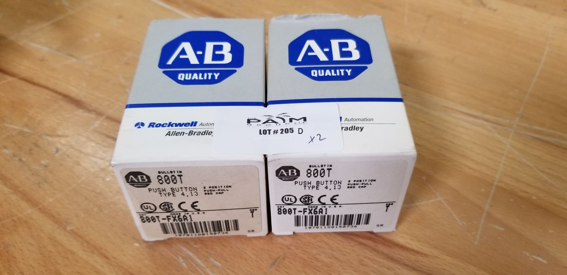 Lot of New Allen Bradley Red Cap Pushbutton