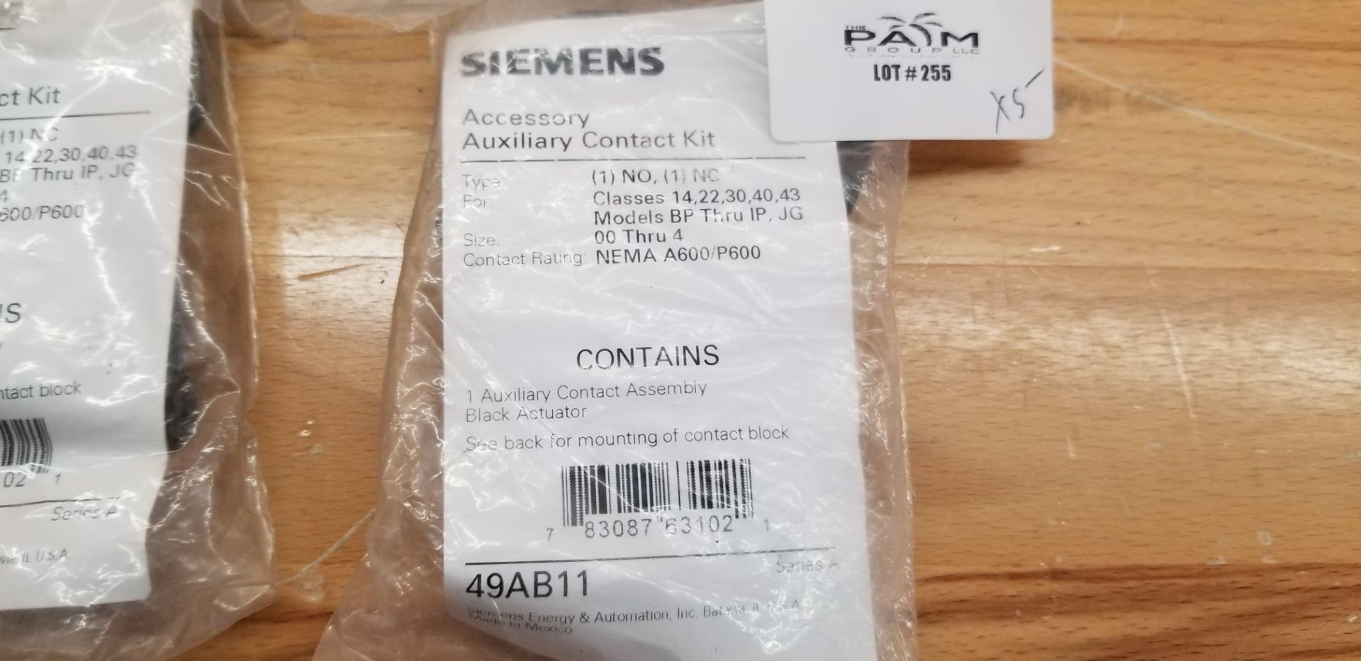 Lot of New Siemens Auxiliary Contact Kits - Image 2 of 3