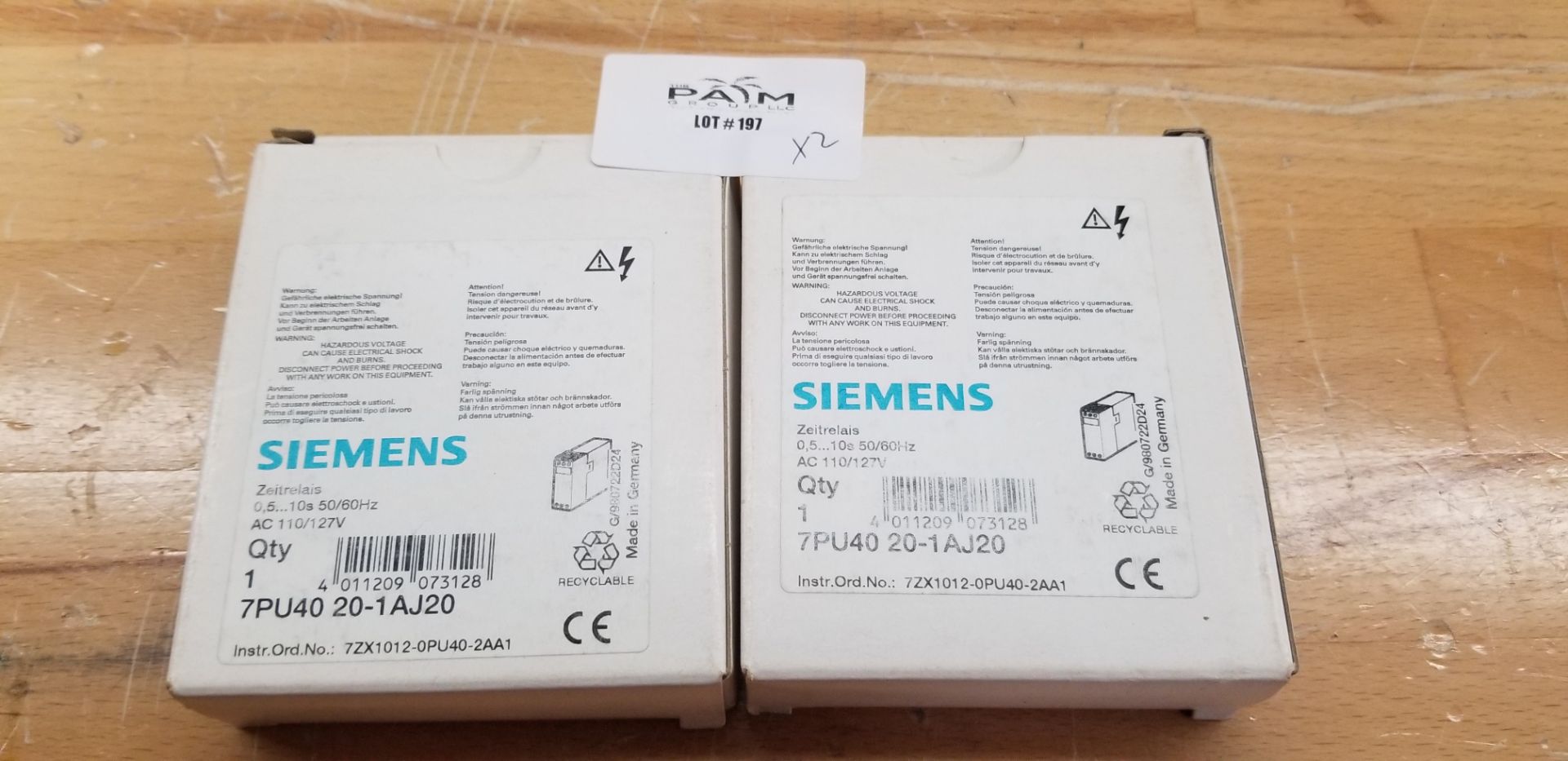 Lot of New Siemens Time Relay