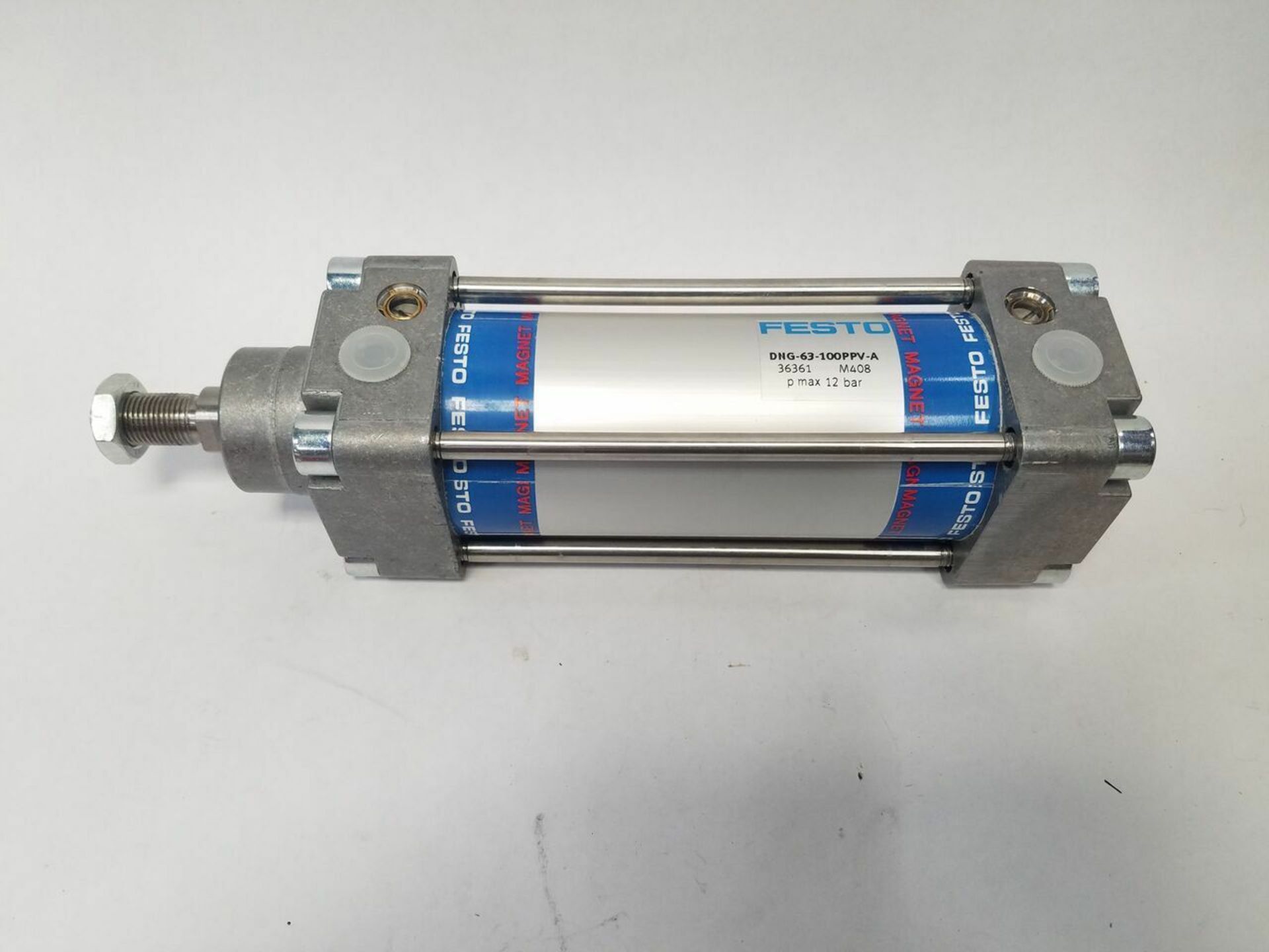 Large Unused Festo Pneumatic Cylinder 12 Bar