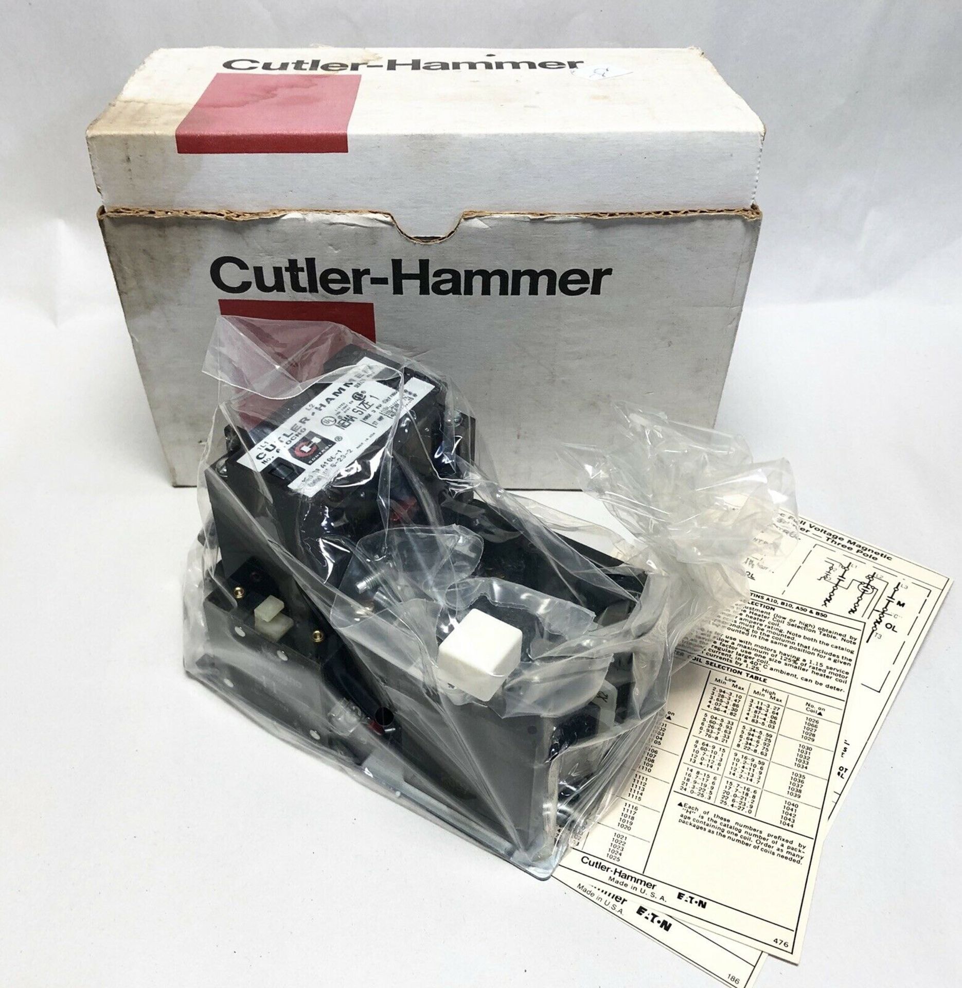 New Cutler-Hammer Motor Starter