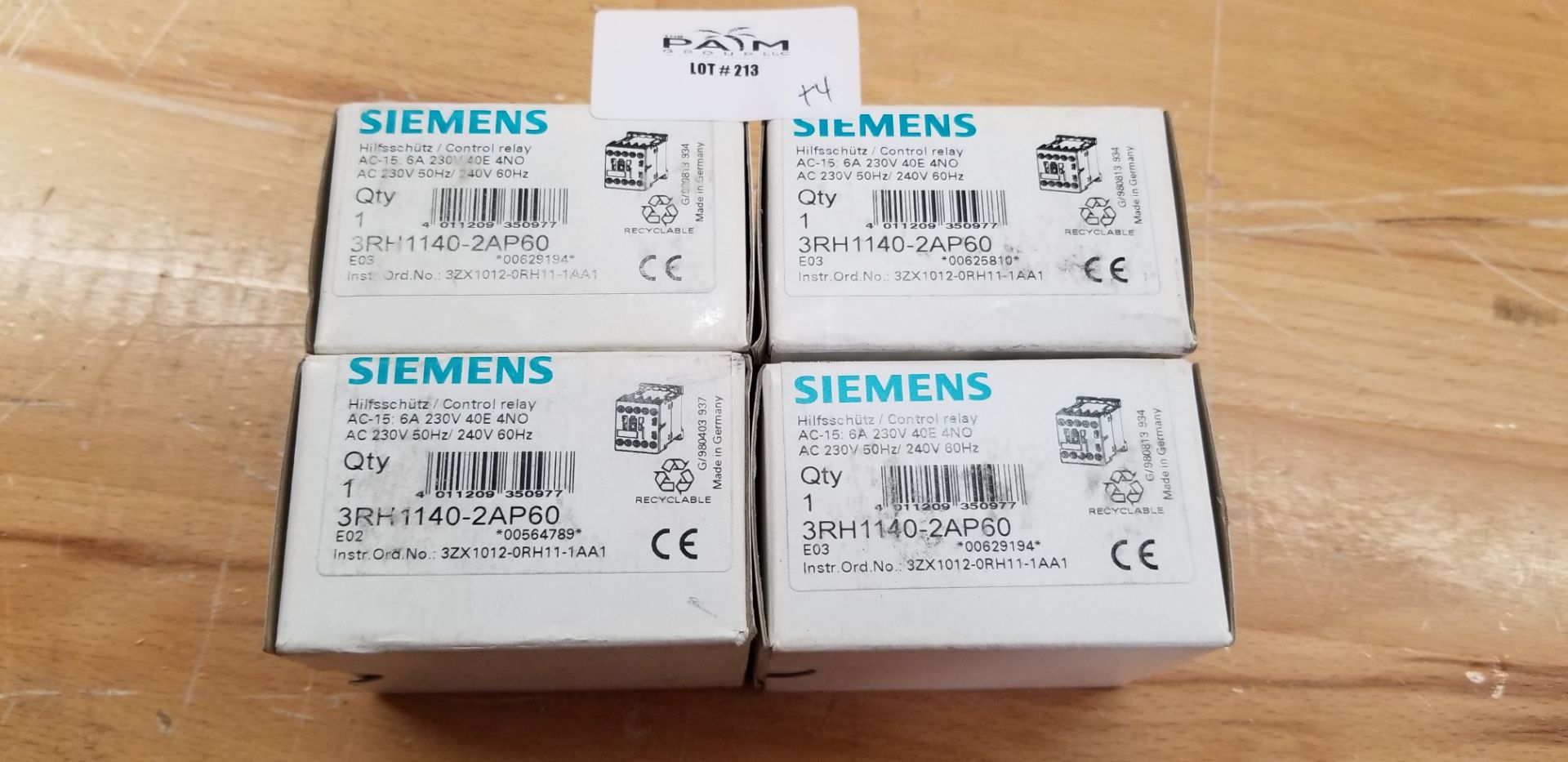 Lot of New Siemens Control Relay