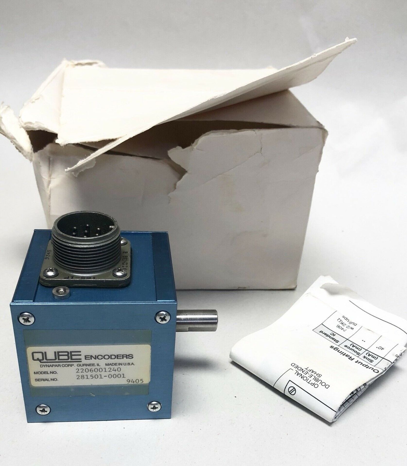 Dynapar Rotary Shaft Encoder Qube