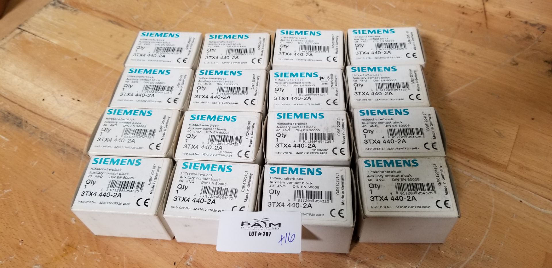 LOT OF NEW SIEMENS AUXILIARY CONTACT BLOCK
